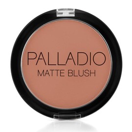 Palladio Matte Blush, se aplica suavemente sobre las mejillas, apariencia mate suave y acabado uniforme, cobertura aterciopelada impecable,...        