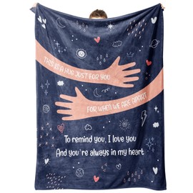 Craftique Blanket Gifts for Him Her, I Love You Gifts for Women Men, Thinking of You Gifts for Him Her, Anniversary Birthday Gifts for Wife Husband Boyfriend Girlfriend, 60" * 50"