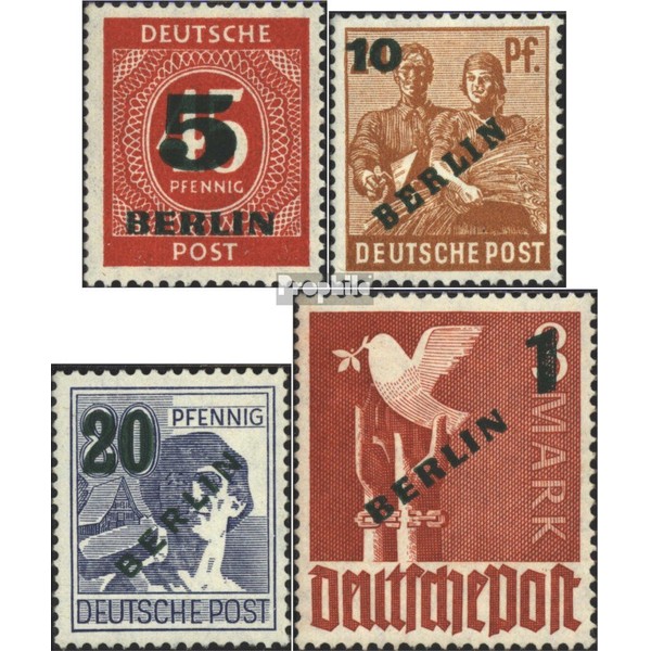 Berlin (West) 64-67 (complete.issue.) with hinge 1949 Community (Stamps for