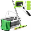 Afarnook 7 Pcs Windshield Car Squeegee and Collapsible Washing Bucket