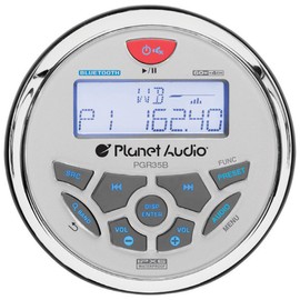 Planet Audio PGR35B Planet 3.5" Marine Radio Bluetooth Rear Aux Input AM/FM Rear charging USB