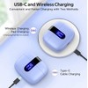 TAGRY Bluetooth Headphones True Wireless Earbuds(Purple