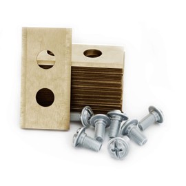 MOWHOUSE Lawnmower Spare Blades Set - Hardened Titan Blade Replacement Compatible with Worx - Mower Trimmer Spares, Exact Fit - 36mm x 18mm, 7mm Hole Diameter, 30 Pieces, 30 Screws