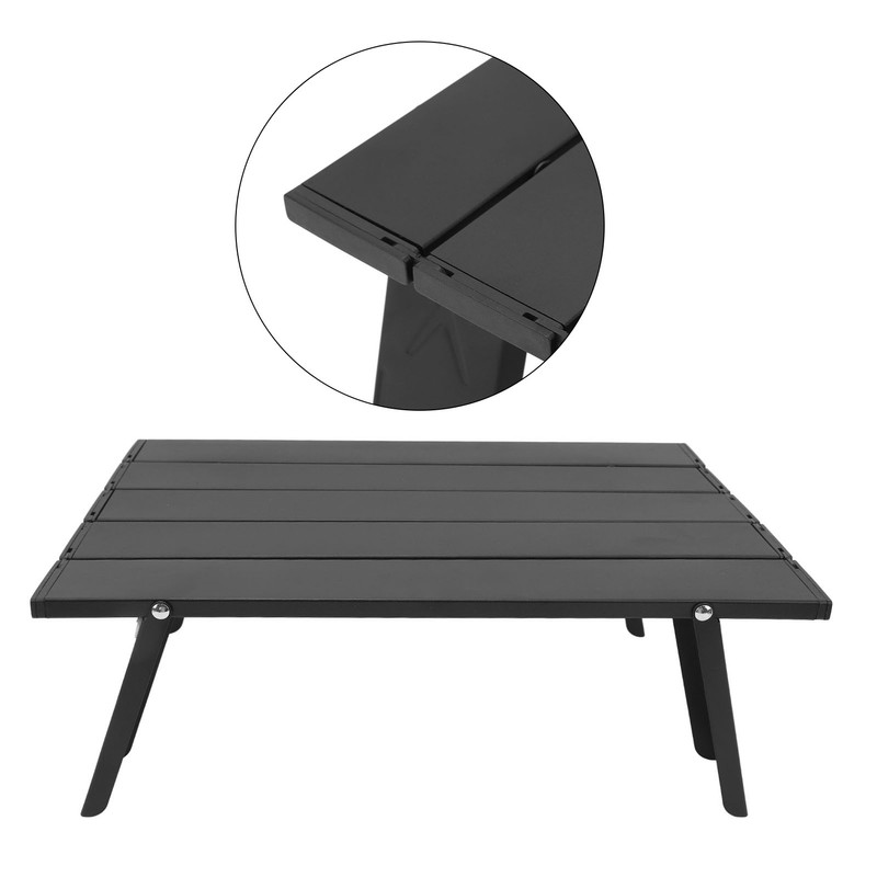 Portable Beach Table Aluminum Ultralight Folding Camping Table Compact Mini