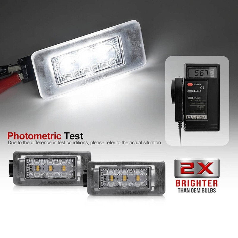 Luces LED para matrícula compatibles con Ni-ssan Altima Versa Sentra