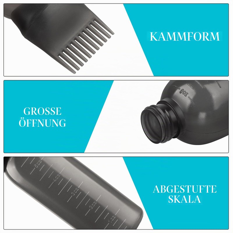 Gezimetie Root Comb Applicator Bottle with Scalp Massager, Brush Comb,