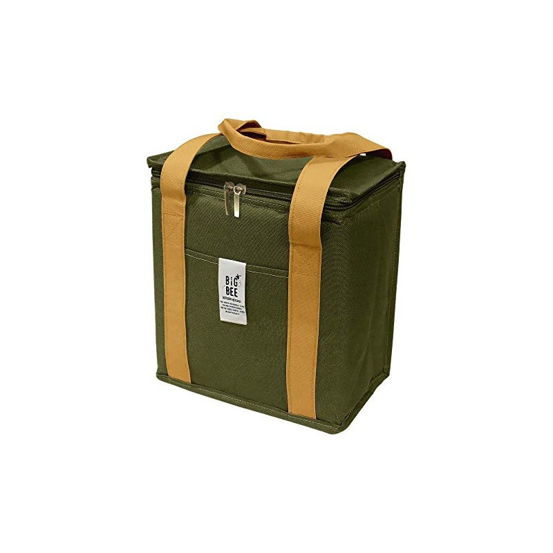 BigBee Cooler Lunch Bag, Box Type, Olive Green