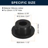 sourcing map 5 Pcs Black Plug Holes, Waterproof Rubber Button