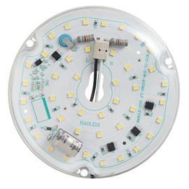 HAOLEDI 3.94'' 15W LED Ceiling Fan Light Retrofit Kit, Ceiling Light Replacement Panel PCB 6500K 1800LM 120V CRI90 (1-Pack White 6500K)