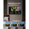 MASHI Digital Clock, 13" Large Display Digital Wall Clock, Adjustable