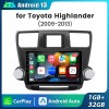 Junsun WIFI Carplay For 2008-2013 Toyota Highlander Android 13 Car