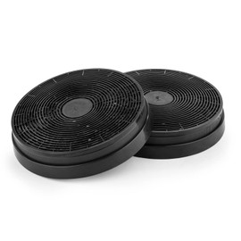 Klarstein Activated Charcoal Filter For Extractor Hoods Replacement Part (2 Filters, Ø17.5 cm, Long Lasting Performance)