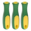 sourcing map 3pcs Rubber File Handle 4.33 Inch Round Hole