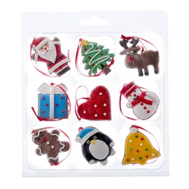 Kurt Adler Miniature 9-Piece Christmas Shapes Ornament Set