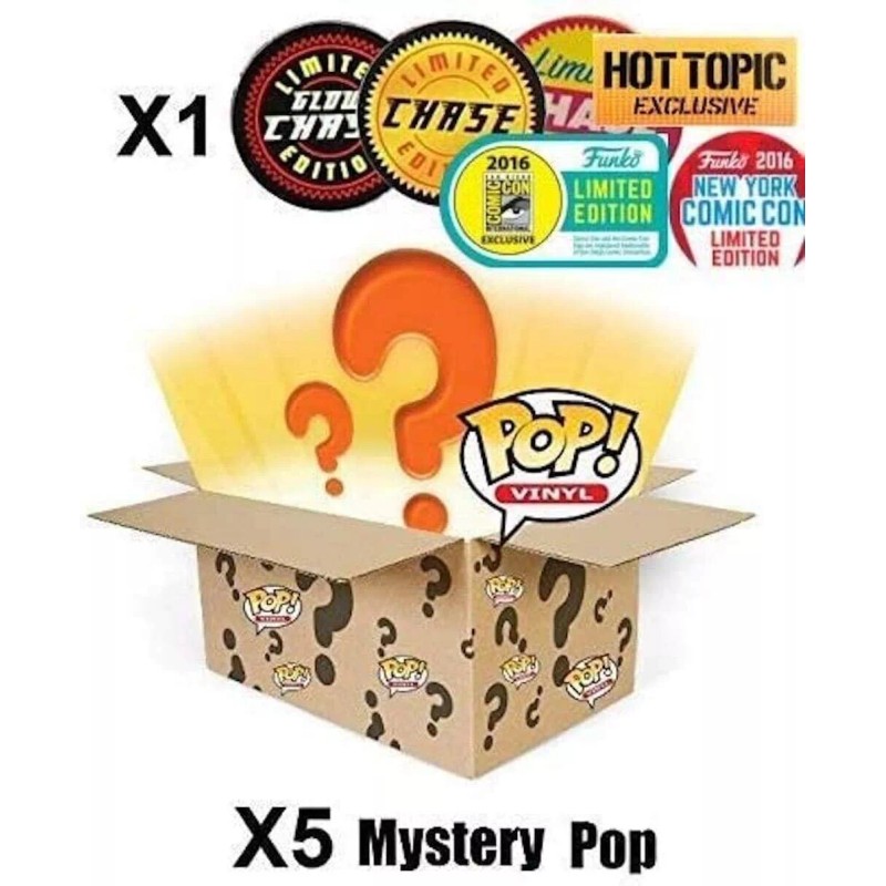 Close Up POP Funko Mystery 6 Pack w/ 1 Random