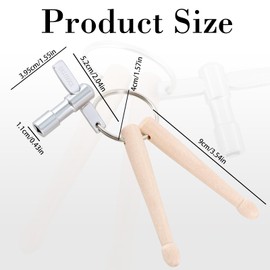 EASTROCK Mini Drumsticks Drum Key Keychain Percussion Tool