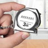 Jectse Small Steel Tape Measure Keychain, Clear Scale, Lightweight, Portable,