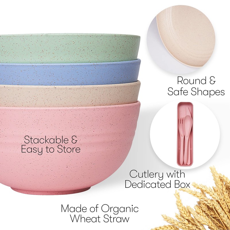 Wheat Straw Dinnerware Sets | Unbreakable Dinnerware Sets | Dishwasher