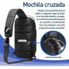 Otras Marcas 5 Mochilas Antirrobo Cruzada Bolso Pecho Con Código