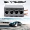 Saihisday 12V Car Auxiliary Heater, 4 Ports Universal Underdash Compact