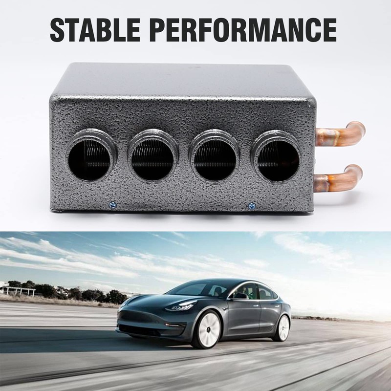 Saihisday 12V Car Auxiliary Heater, 4 Ports Universal Underdash Compact