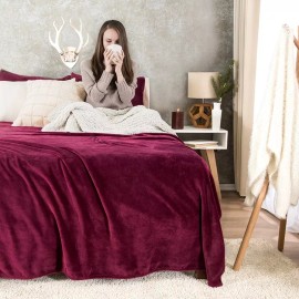 Vianney Cobertor Suave, Ligero & Elegante King & Queen Tinto Vianney