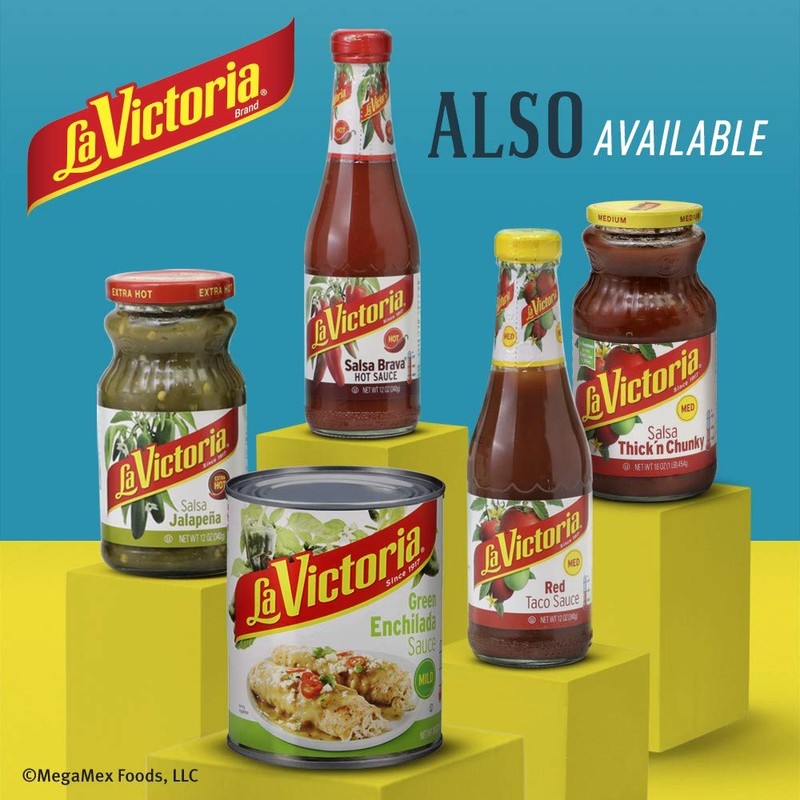 La Victoria Mild Red Taco Sauce, 8 -Ounce Glass Bottles