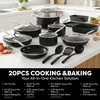 GRANITESTONE 20 Pc Complete Pots and Pans Set Non Stick