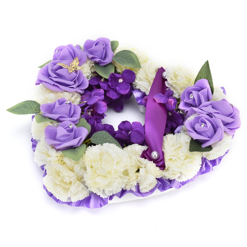 Artificial Heart Shaped Wreaths Wedding Wreaths Fake Flowers Decoration for