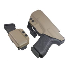 FDO Industries IWB Kydex Holster Compatible with Glock 43 w/IWB Mag Carrier -The Paladin Series -Made in USA- (Flat Dark Earth)