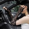 New Summer UV Protection Driving Arm Sleeves with Lace Design - Extended Length, Scar Coverage, Free Size Size/H808 Black 10ea