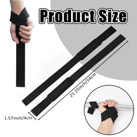 huipinghu Weight Lifting Straps 2 pcs,Powerlifting Deadlifting, Anti Slip Hand Bar Grip, Neoprene Wrist Support, Heavy Duty Weightlifting Bodybuilding Workout