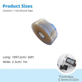 BSTFLEX Silicone Tape for Plumbing Leak Seal Tape Waterproof Hose Repair Tape 1'' X 36FT