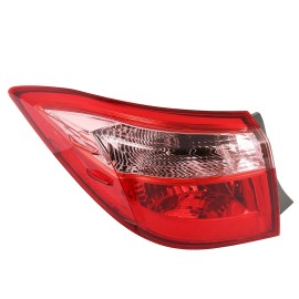 WenQi Left Driver Side Outer Tail Light Lamp For 2017 2018 2019 Toyota Corolla L/LE/CE