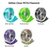IEMAI Clear PETG Filament 1.75mm, Gradient Purple to Blue Multicolor