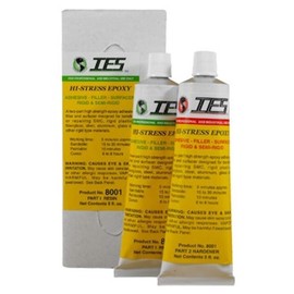 International Epoxies & Sealers IES 8001 EPOXY HI-STRESS 10 OZ.TUBE KIT Mixes 1:1 by hand, no gun needed