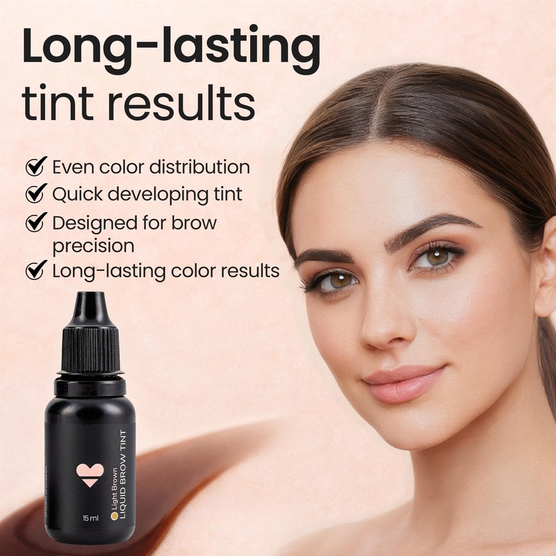Belamu Brow Liquid Tint – Professional Hybrid Eyebrow Dye with