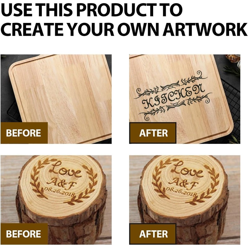 Grgowe 2 x wood burning paste, wooden burning paste kit,