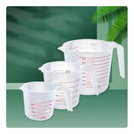 Launers Taza Medidora Graduada Plástico Cocina Repostería 3 Piezas