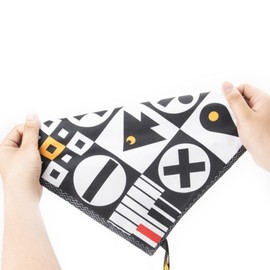 ONEST 4 Sets Black and White Books 0-6 Months High Contrast Sensory Baby Toys 6 to 12 Months Crinkle Touch Feel Teething Carseat Newborn Shower Gift