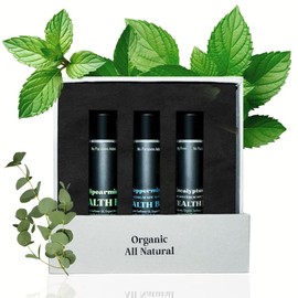 Organic Mint Lip Balm - SPF 15 Sun Protection - Moisturizing Lip Balm - Includes Spearmint, Peppermint, and Eucalyptus Mint Lip Balms - Chapstick to Soothe & Smooth Chapped Lips