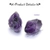 JOVIVI Amethyst Crystal,2pc 1.57"-2.17" Large Amethyst Raw Crystals Stones,Natural Healing