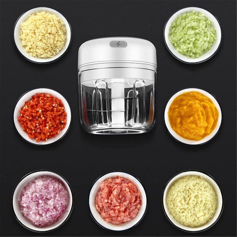 Wireless Electric Garlic Machine Mini Food Garlic Vegetable Chopper Grinder