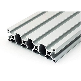 DOLD Mechatronik Aluminium Profile 30 x 120 L B-Type Nut 8 (Light), Silver Anodised Aluminium Profile 30 x 120 Mounting System Profile 150 mm