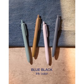 Mitsubishi Pencil Permanent Ballpoint Pen Jet Stream Light Touch Ink 0.5 Limited Blue Black Ink 5 Pack Iris White HSXNLS05BBIW5