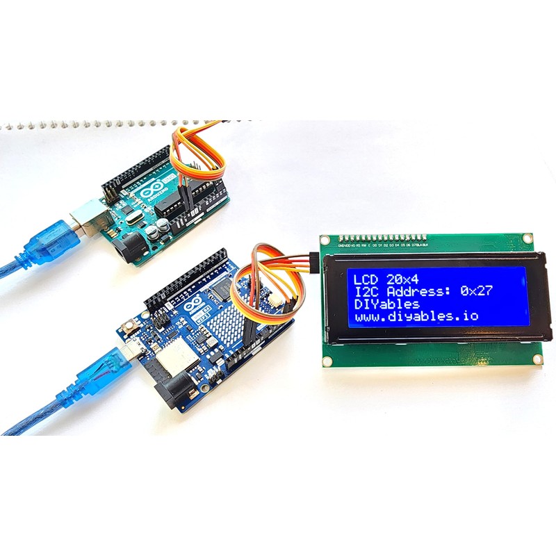 LCD 2004 I2C (TWI) 20x4 Display Module with Blue Backlight,