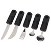 Adaptive Utensils, Easy Grip Cutlery for Adults, 5 Piece Kitchen