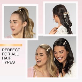 Conair Scunci by Conair 125 Piece Hair Accessories Set - hair accessories for women - hair bow - bows - hair clip - hair elastics - bobby pins - Neutral colors with storage