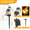 KIMHY Solar Garden Lights 2 Packs Owl Solar Lights Outdoor