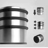Stainless Steel Door Stopper, Heavy Duty Door Stop with Protective
